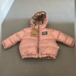 Lavender Pink Burberry London Puffer Jacket - Size 2T (NWT)